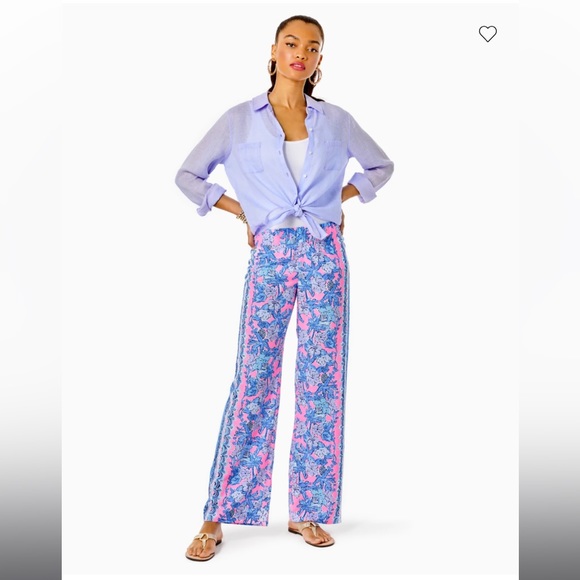 Lilly Pulitzer - Bal Harbor Palazzo Pant - Mermaid’s Tail - Picture 6 of 10